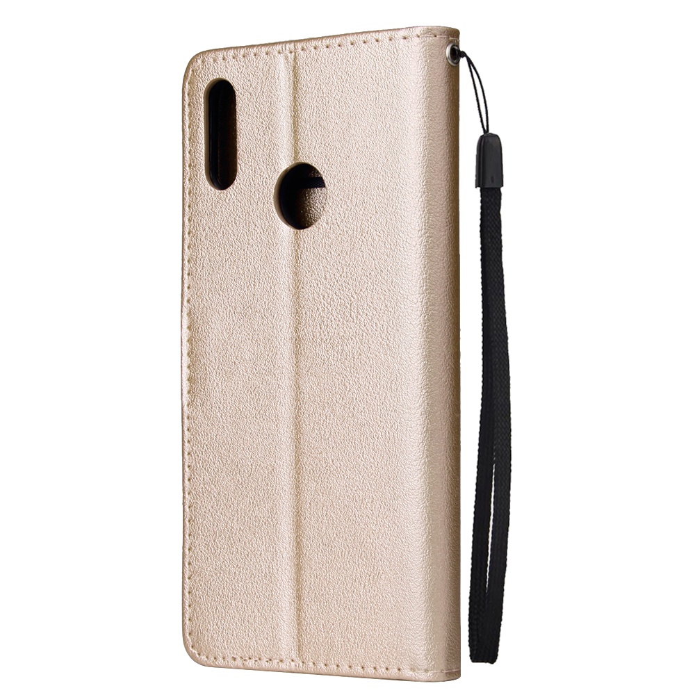 For HUAWEI Enjoy 9/ Y7 2019 /Y7 PRO 2019/Y7 PRIME Flip-type Leather Protective Phone Case with 3 Card Position Buckle Design Cover Gold - Image 3