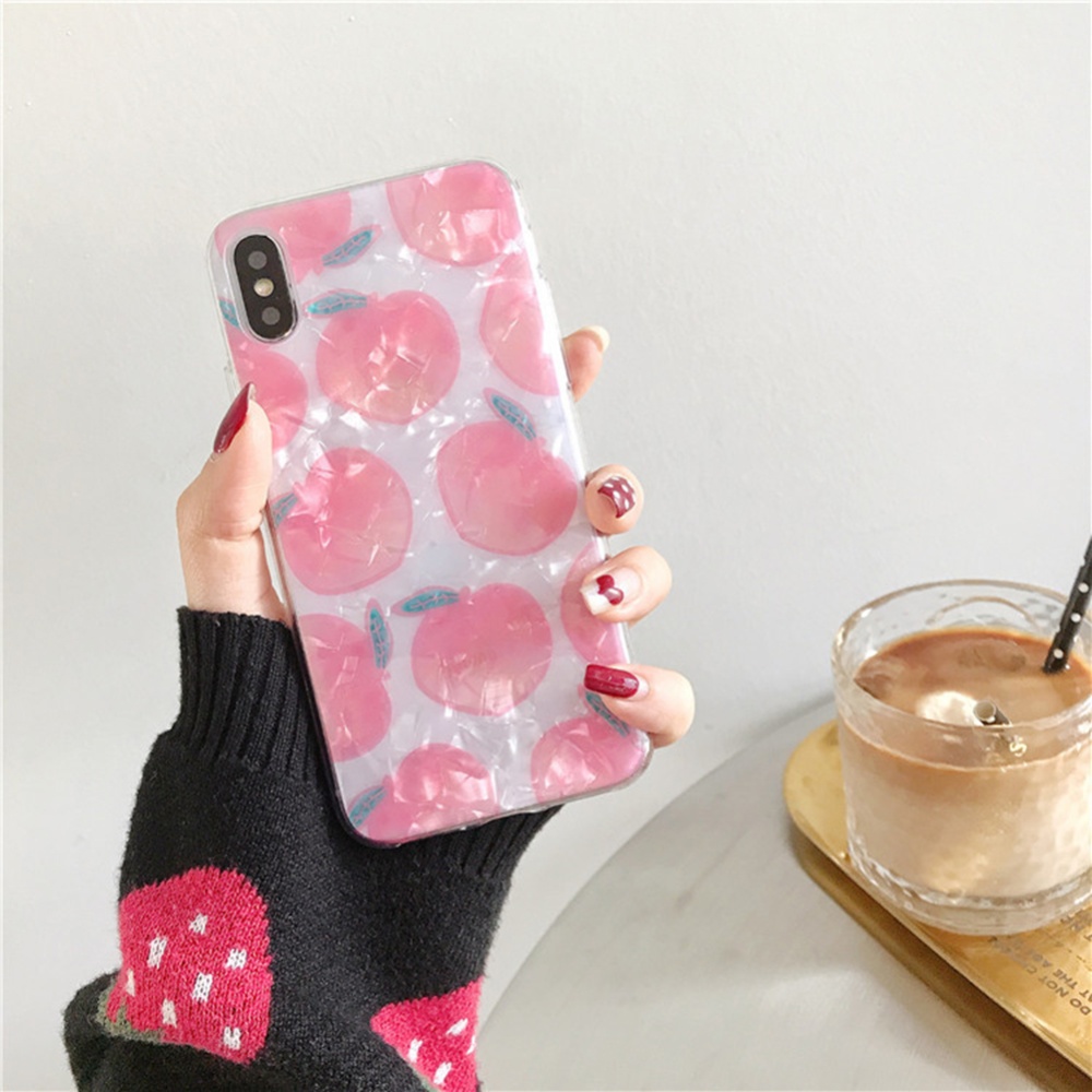 Women's Cute Multiple Peaches Mobile Phone Case Cover TPU Protection Shell large peaches_iPhoneXR - Image 3