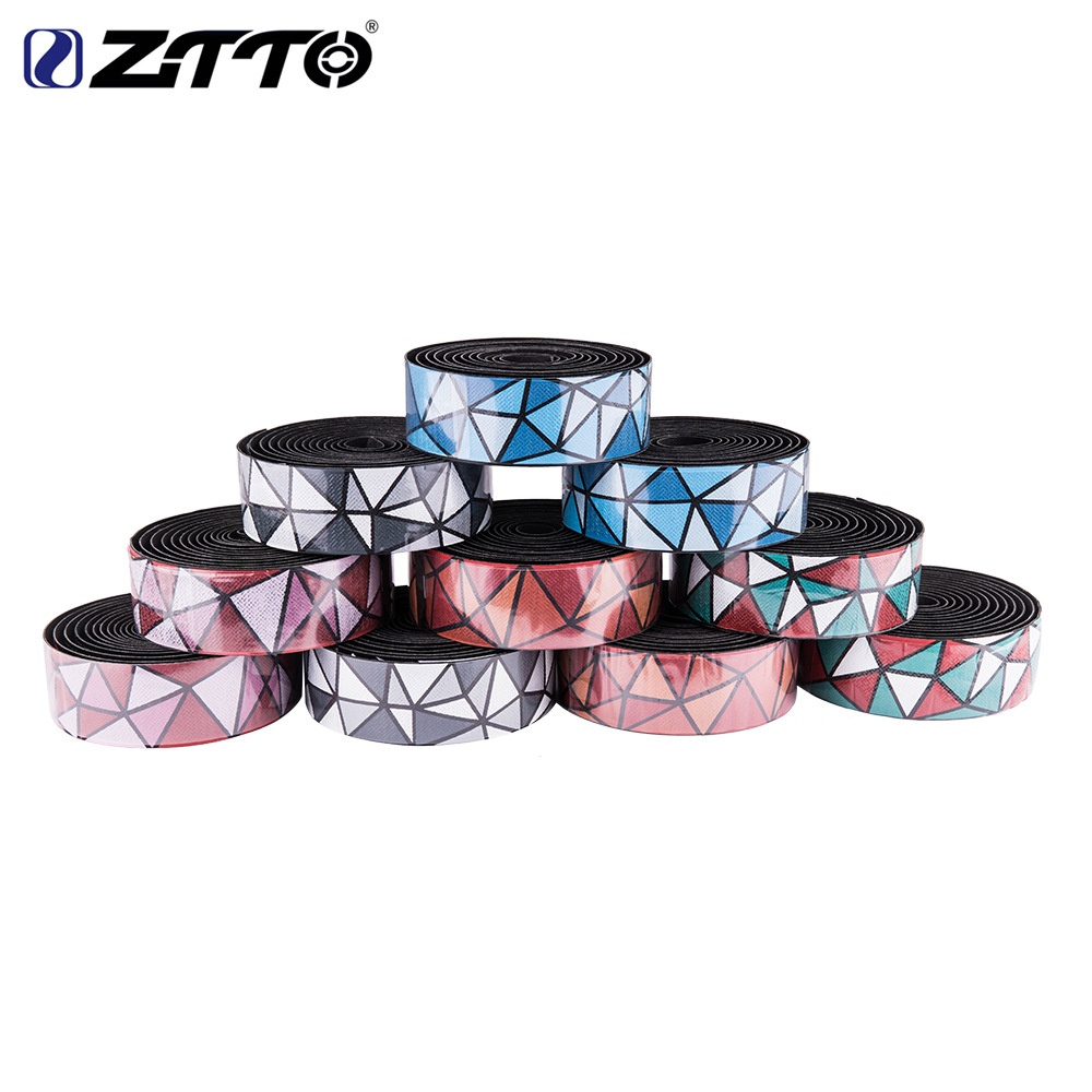 ZTTO Road Bike Bar Tape Handlebar EVA PU Shock-Proof Roadbike High Toughness Bartape With Plug Black and white - Image 3