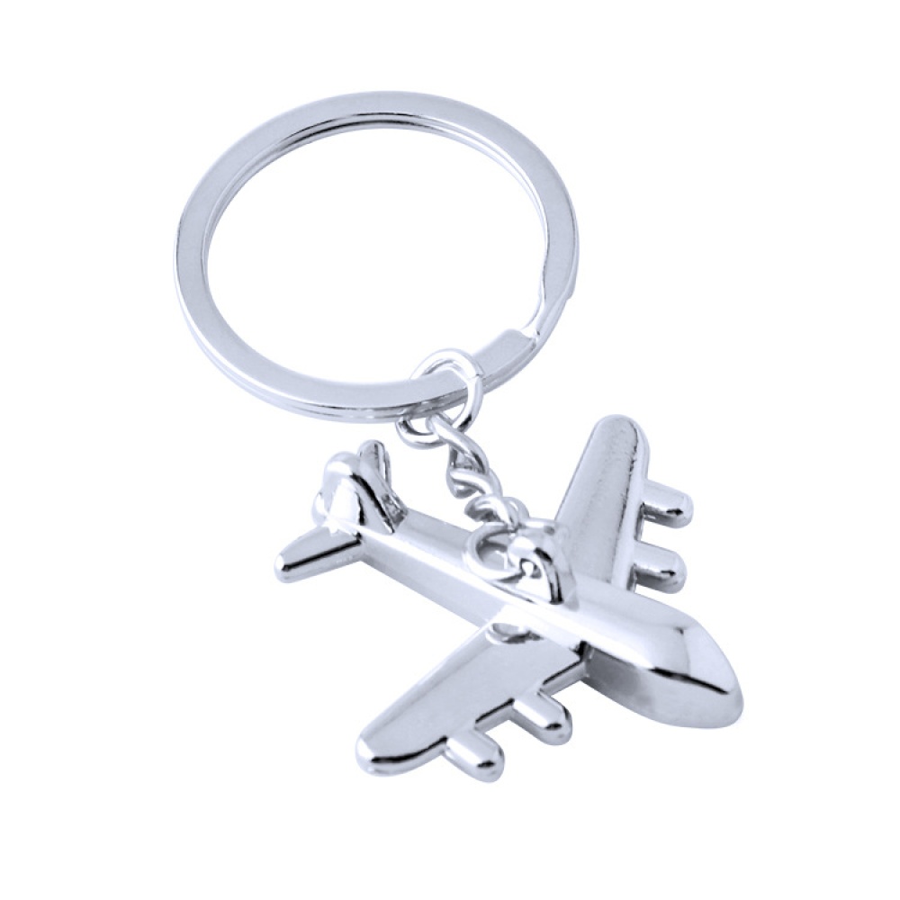 Zinc Alloy Airlines Model Metal Keychain Key Chain Aircrafe Silver - Image 3