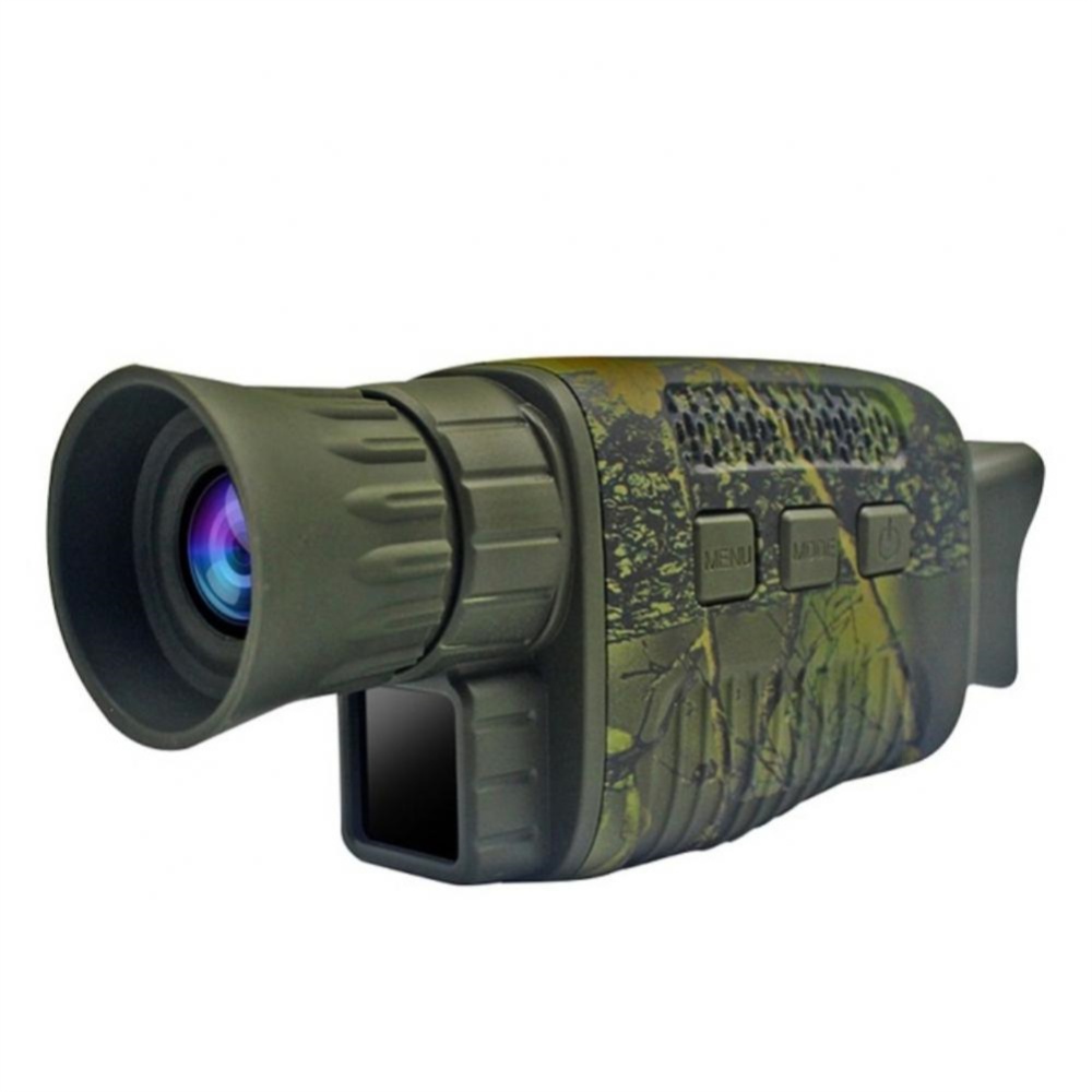 4k HD Monocular Night Vision Device Infrared 5x Digital Zoom Telescope Outdoor Surveillance Video Recording Camera Black - Image 3