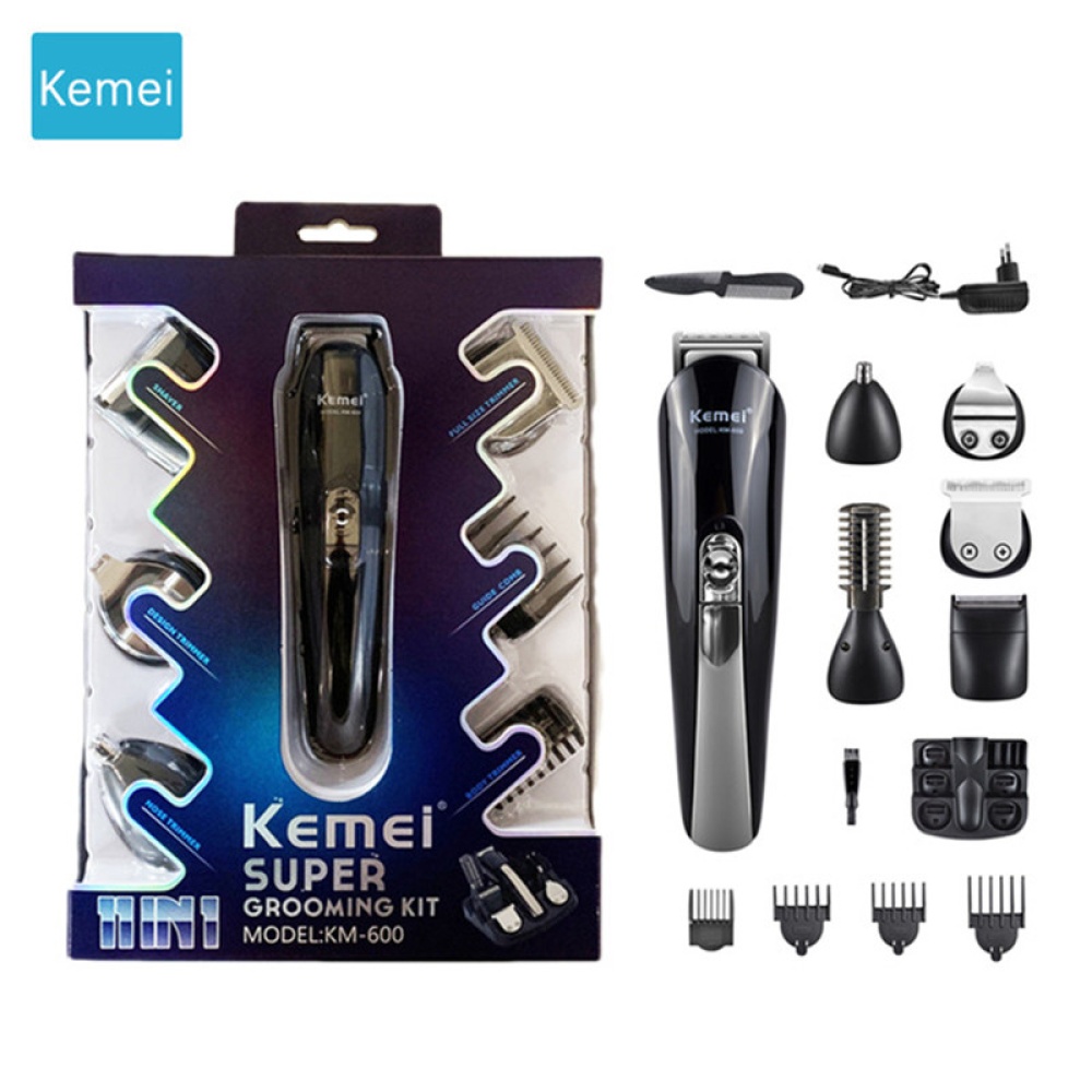 11 in 1 Multifunction Hair Clipper Professional Trimmer Electric Beard Cutting Machine black_US Plug - Image 2