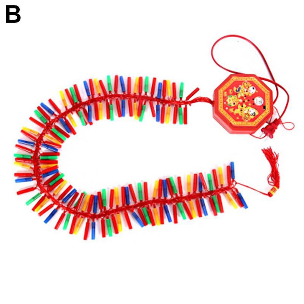 Ultra-bright Electronic Firecrackers Led Electric Fire Cracker Lights Sound Simulator For Chinese New Year Celebration 92 lights, color - Image 2