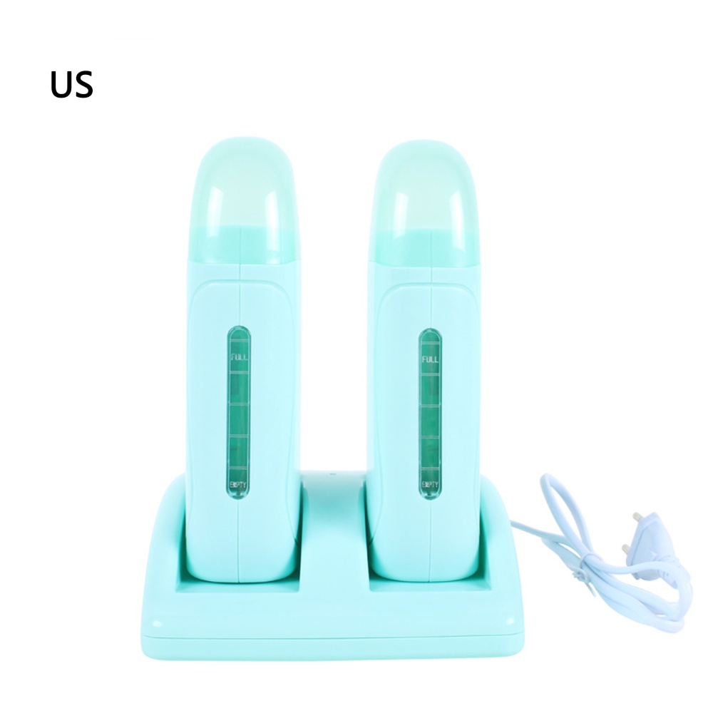 40w Hair Removal Wax Machine Portable Warmer Detachable Depilatory for Legs Arms Underarm Cyan EU Plug - Image 3