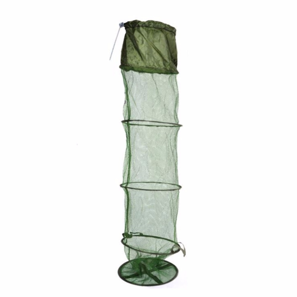 5-Layer Floating Wire Basket High Capacity Collapsible Fish Net Cage for Fishing - Image 3