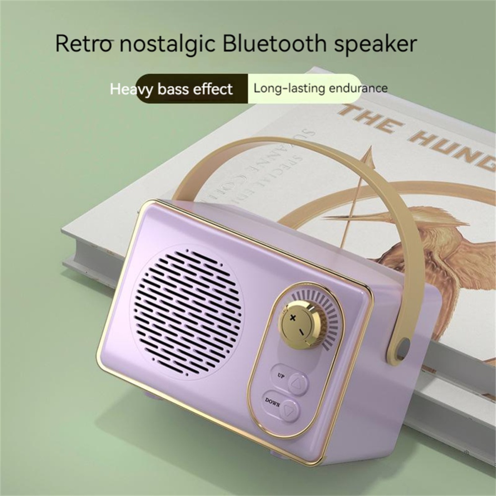 Retro Bluetooth Audio U Disk Tf Card Aux Usb Speaker Creative Outdoor Portable Mini Sound Box - Image 3