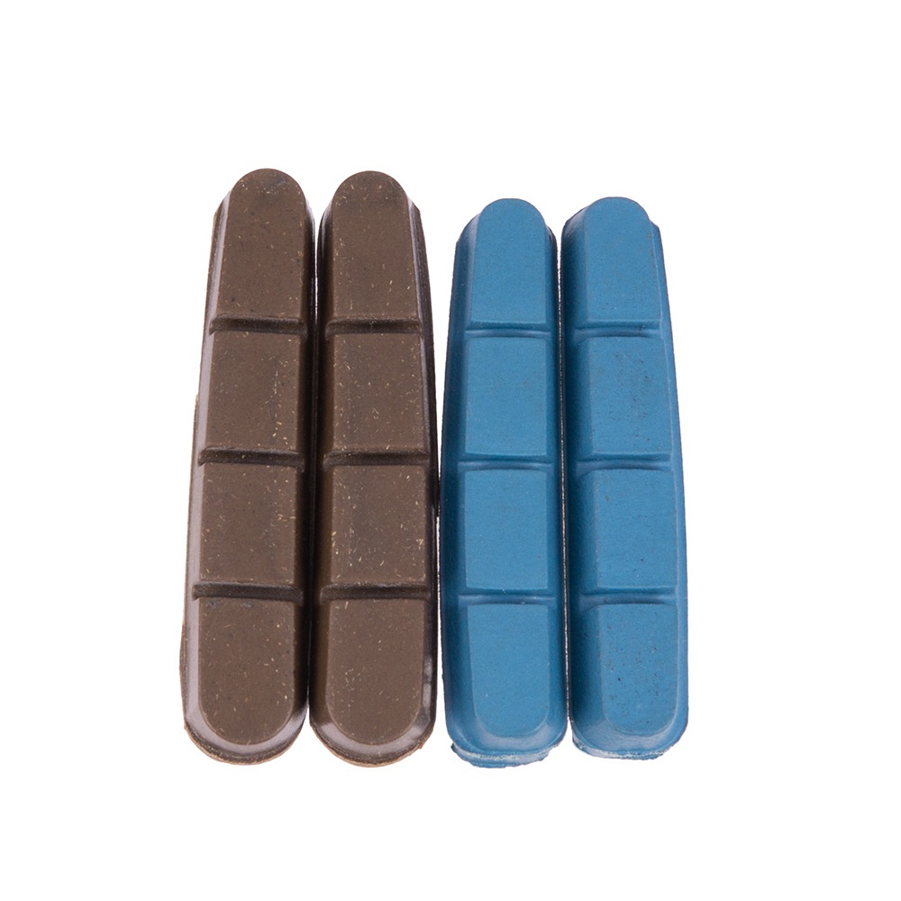 Bicycle Cork Brake Block Road Bike Shoes Pads For Carbon Fiber Wheel Ring blue - Image 2