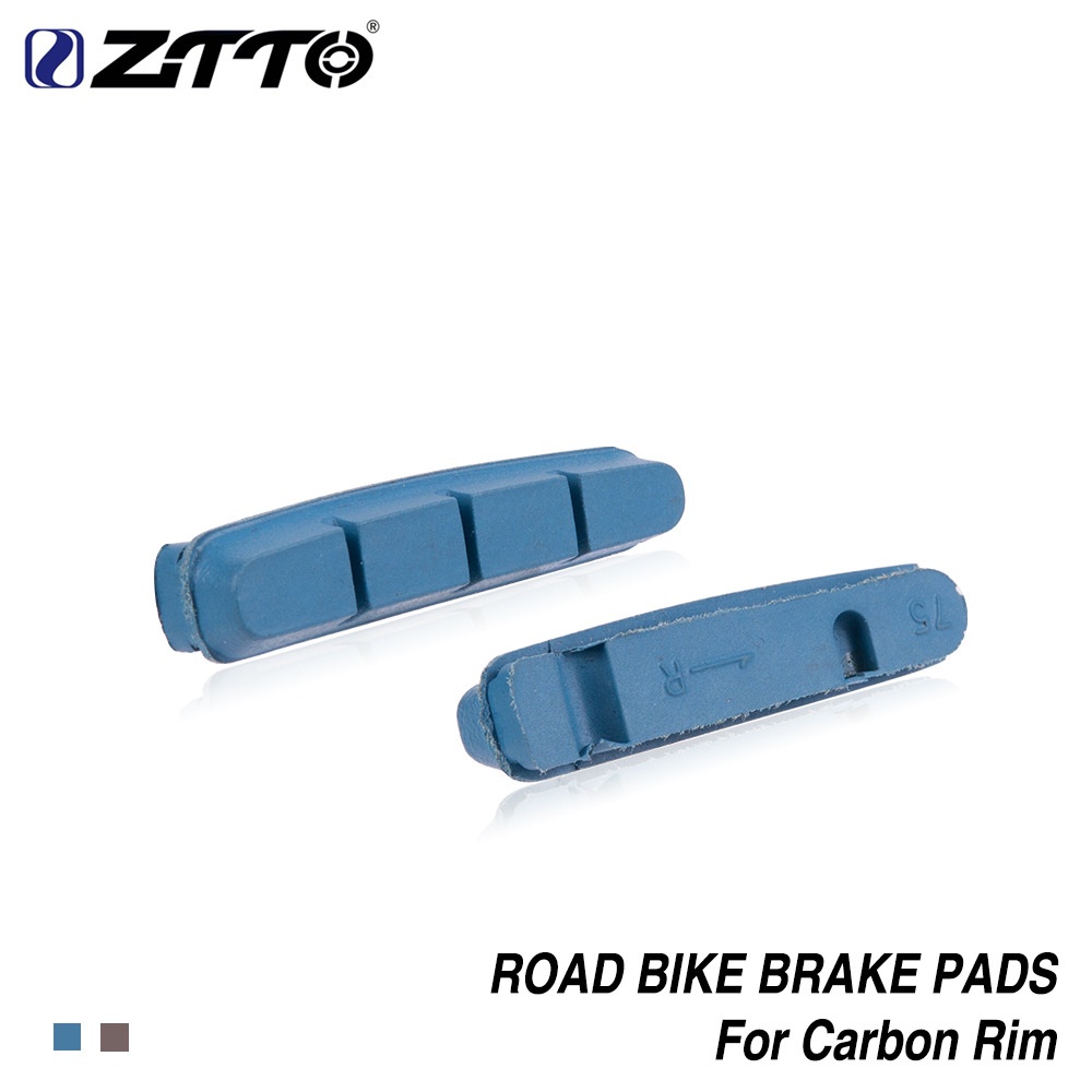 Bicycle Cork Brake Block Road Bike Shoes Pads For Carbon Fiber Wheel Ring blue - Image 3