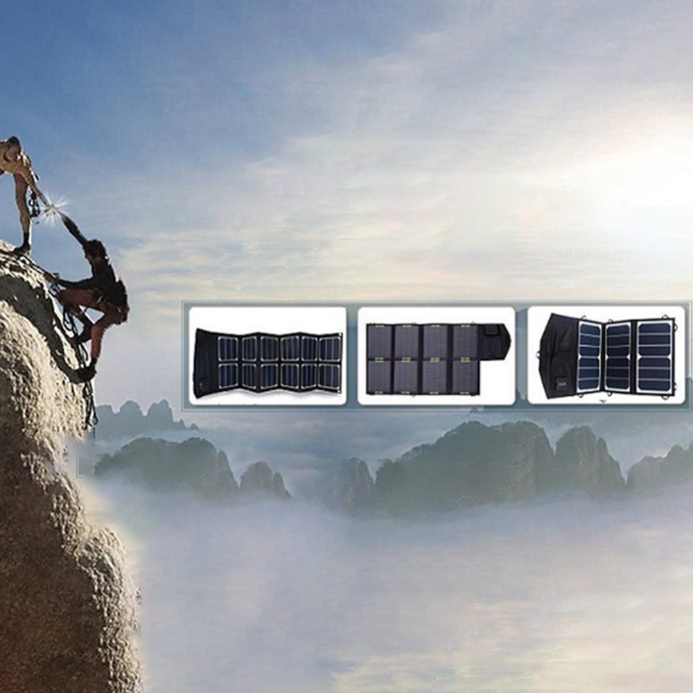 Portable Foldable Outdoor 10W Solar Panel Charger Battery for Phone - Image 3