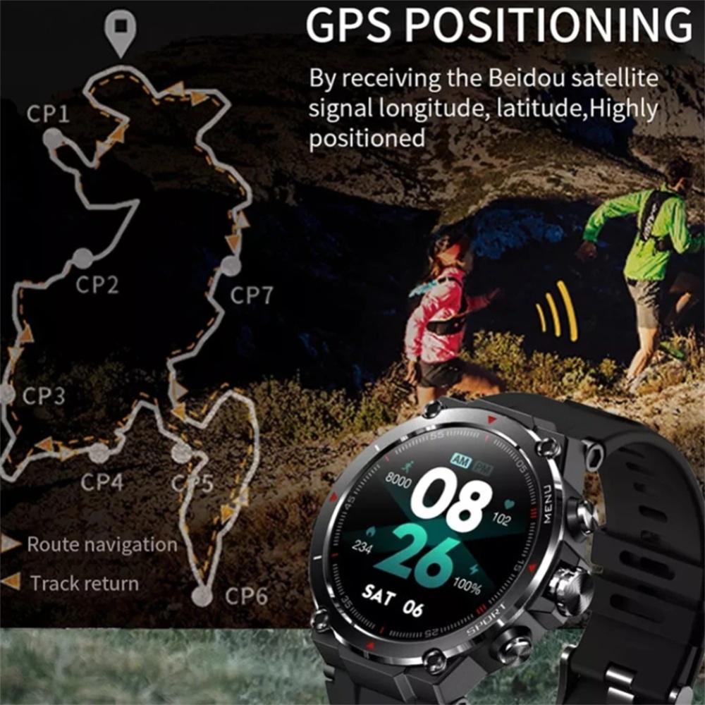 Hm03 Smart Watch for Men Amoled Screen Waterproof Gps Beidou Glonass Positioning - Image 3