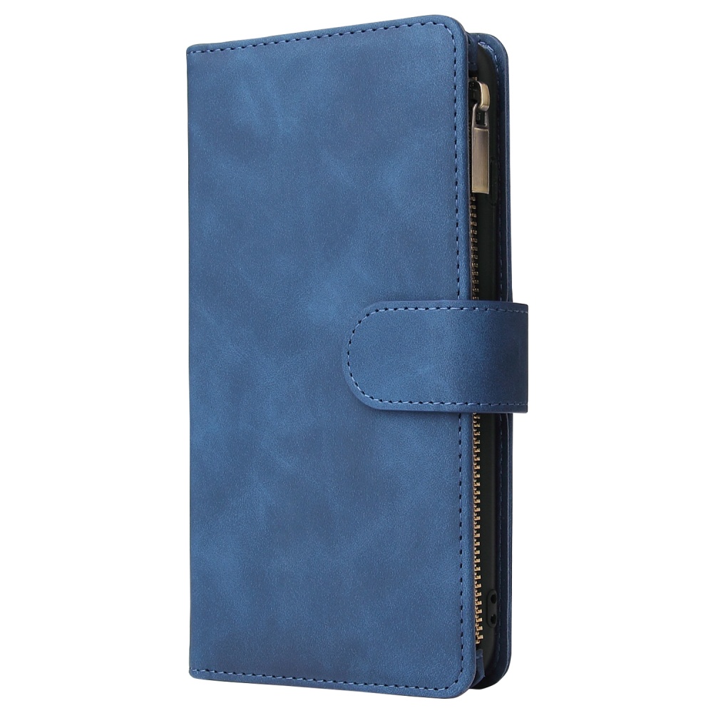 For iPhone 6 / 6S plus 7 8 Smart Phone Cover Coin Pocket with Cards Bracket Zipper PU Leather Case - Image 3