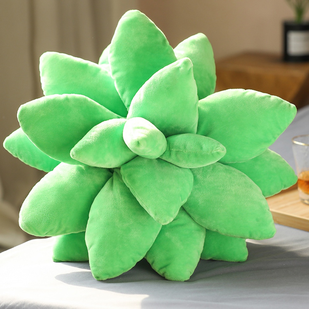 PP Cotton Artificial Plant Succulent Pillow Household Decorative Ornaments Grass green and succulent