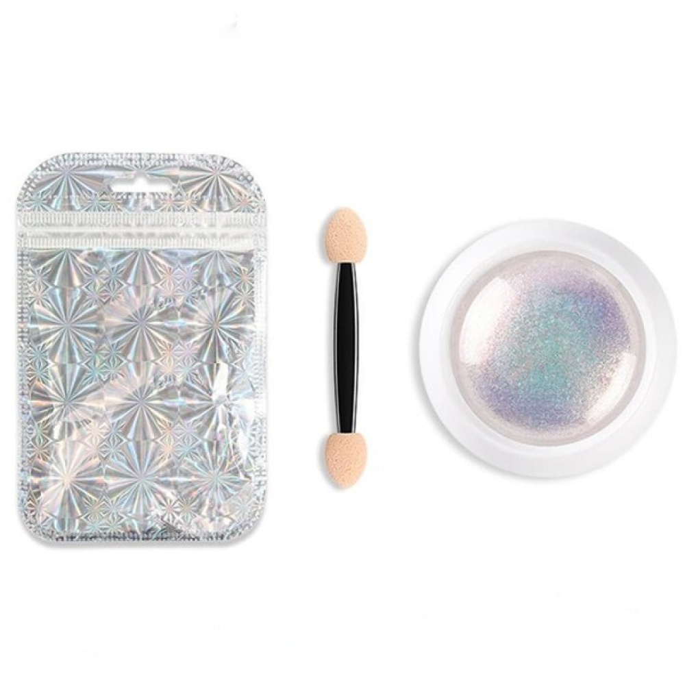 Nail Glitter Powder Pearl Shell Shimmer DIY Pigment 1# - Image 2