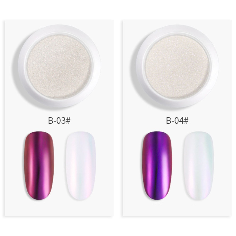 Nail Glitter Powder Pearl Shell Shimmer DIY Pigment 3# - Image 2