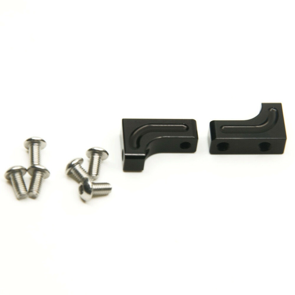 2PCS Alloy Metal Servo Mount for Axial SCX10 CC01 D90 1/10 RC Crawler Car Black as shown - Image 3