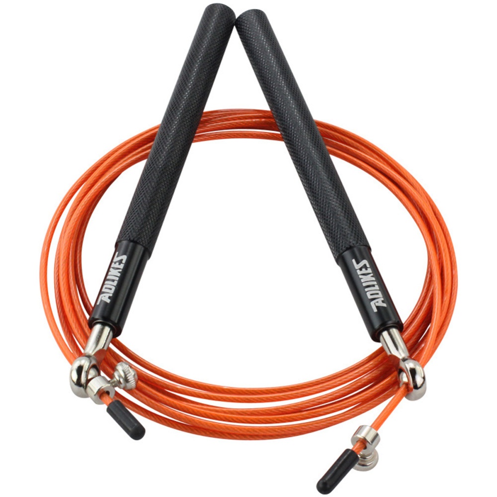 Crossfit Speed Jump Rope Professional Skipping For MMA Boxing Fitness Skip Workout Training Black + orange rope - Image 3