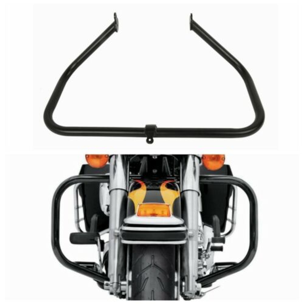 1.25""Highway Engine Guard Crash Bar For Touring Road Street Glide 09-20 black - Image 2