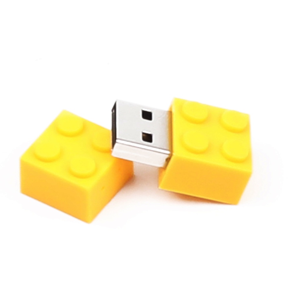 Yellow Flash Drive Building Blocks Shaped Usb 2.0 Pen Drives Menmory Stick Thumb 32GB - Image 3