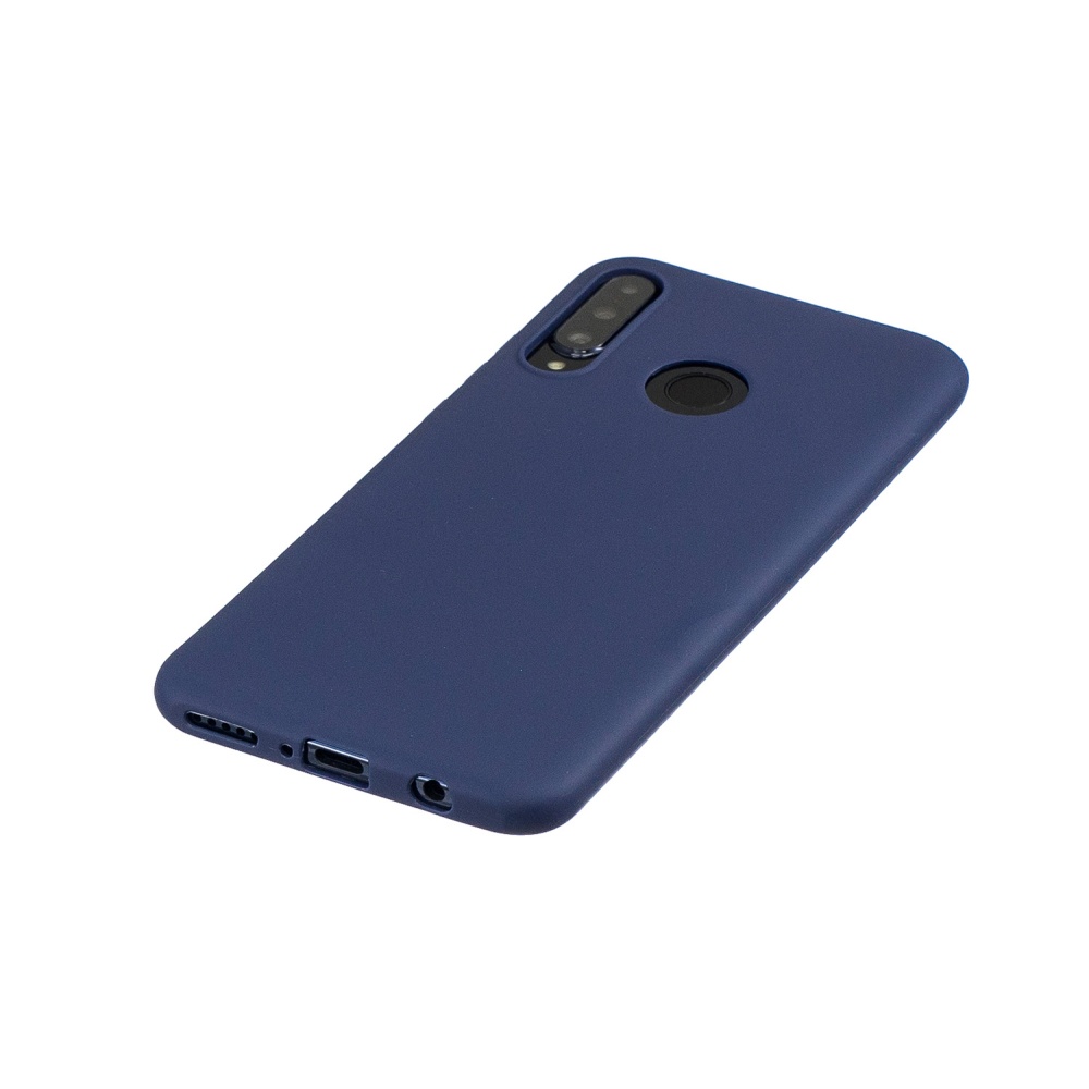 For HUAWEI P30 LITE/NOVA 4E Lovely Candy Color Matte TPU Anti-scratch Non-slip Protective Cover Back Case Navy - Image 3