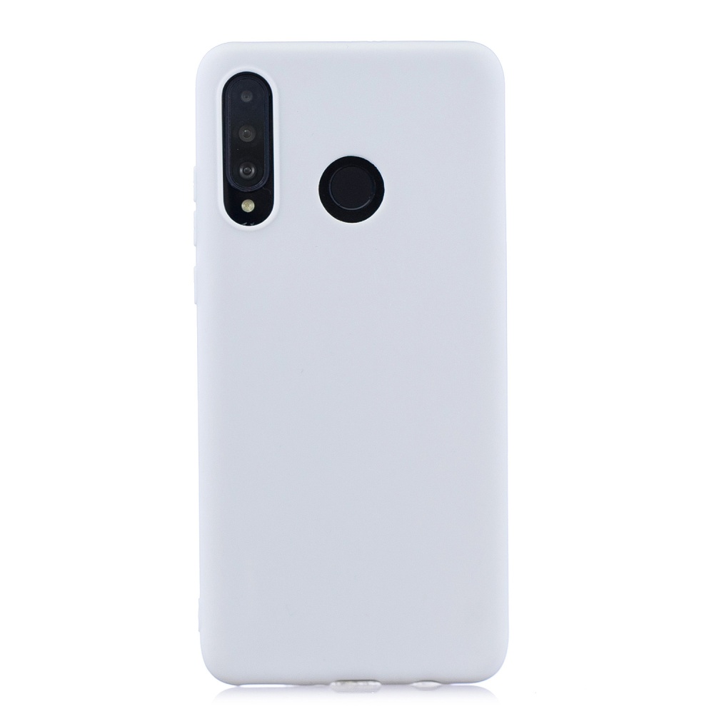 For HUAWEI P30 LITE/NOVA 4E Lovely Candy Color Matte TPU Anti-scratch Non-slip Protective Cover Back Case white - Image 3