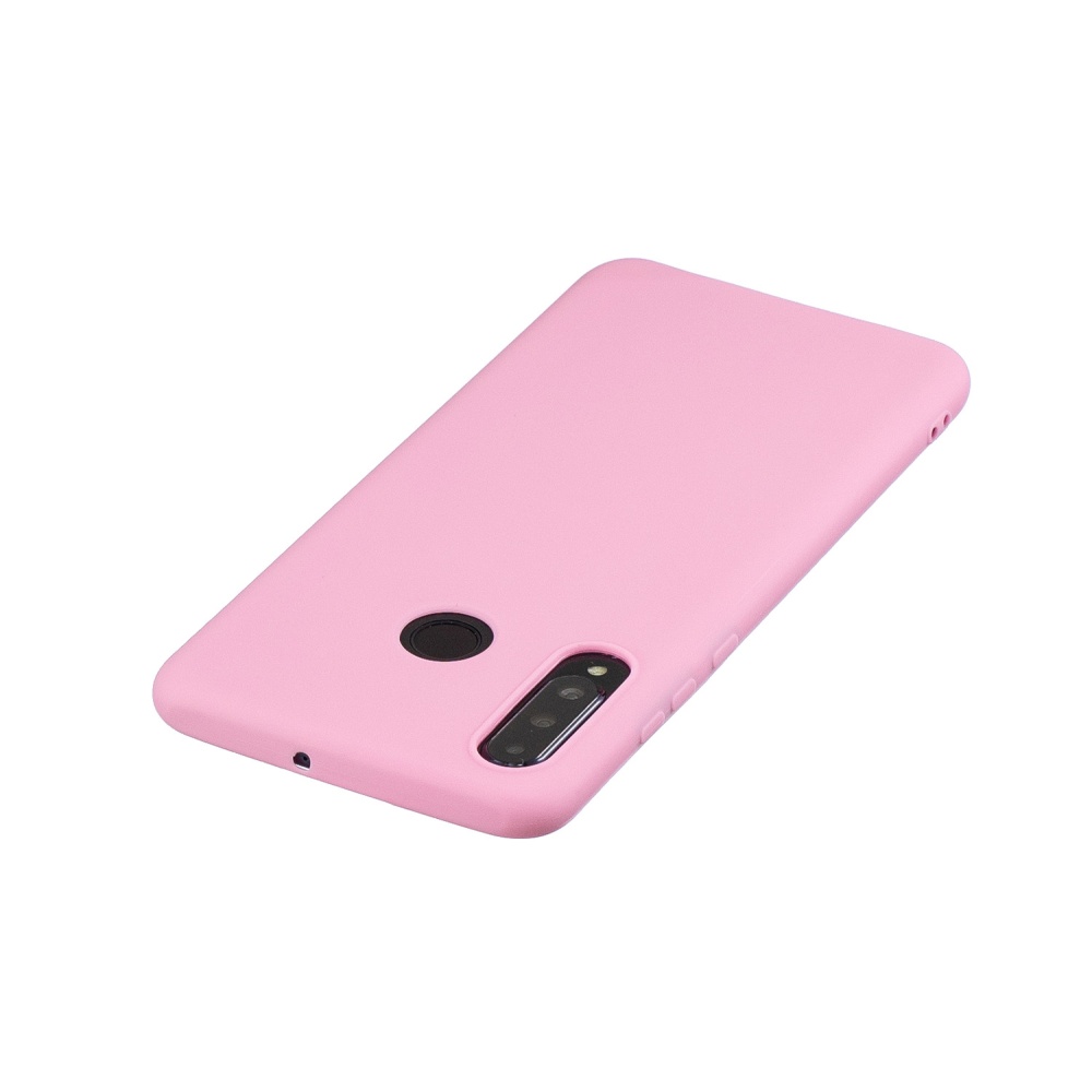 For HUAWEI P30 LITE/NOVA 4E Lovely Candy Color Matte TPU Anti-scratch Non-slip Protective Cover Back Case dark pink - Image 3