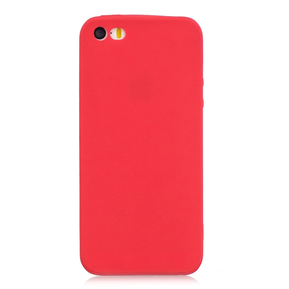 for iPhone 5/5S/SE Lovely Candy Color Matte TPU Anti-scratch Non-slip Protective Cover Back Case white - Image 3