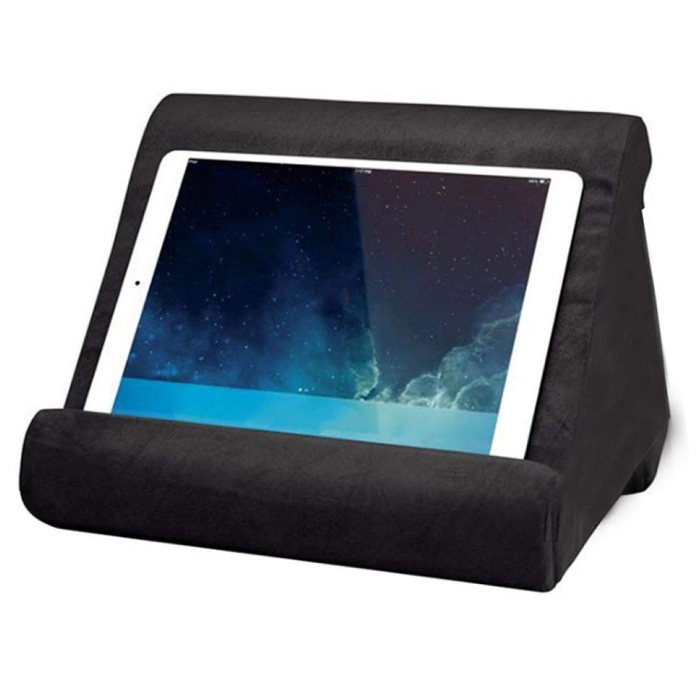 Multi-Angle Pillow Tablet Read Holder Stand Foam Lap Rest Cushion for Pad Phone black_Without net bag - Image 3