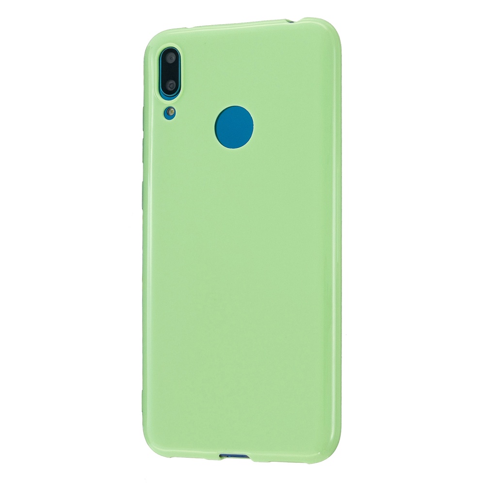 For HUAWEI Y6/Y7 Prime 2019 Glossy TPU Phone Case Mobile Soft Cover Full Body Protection Fluorescent green - Image 3