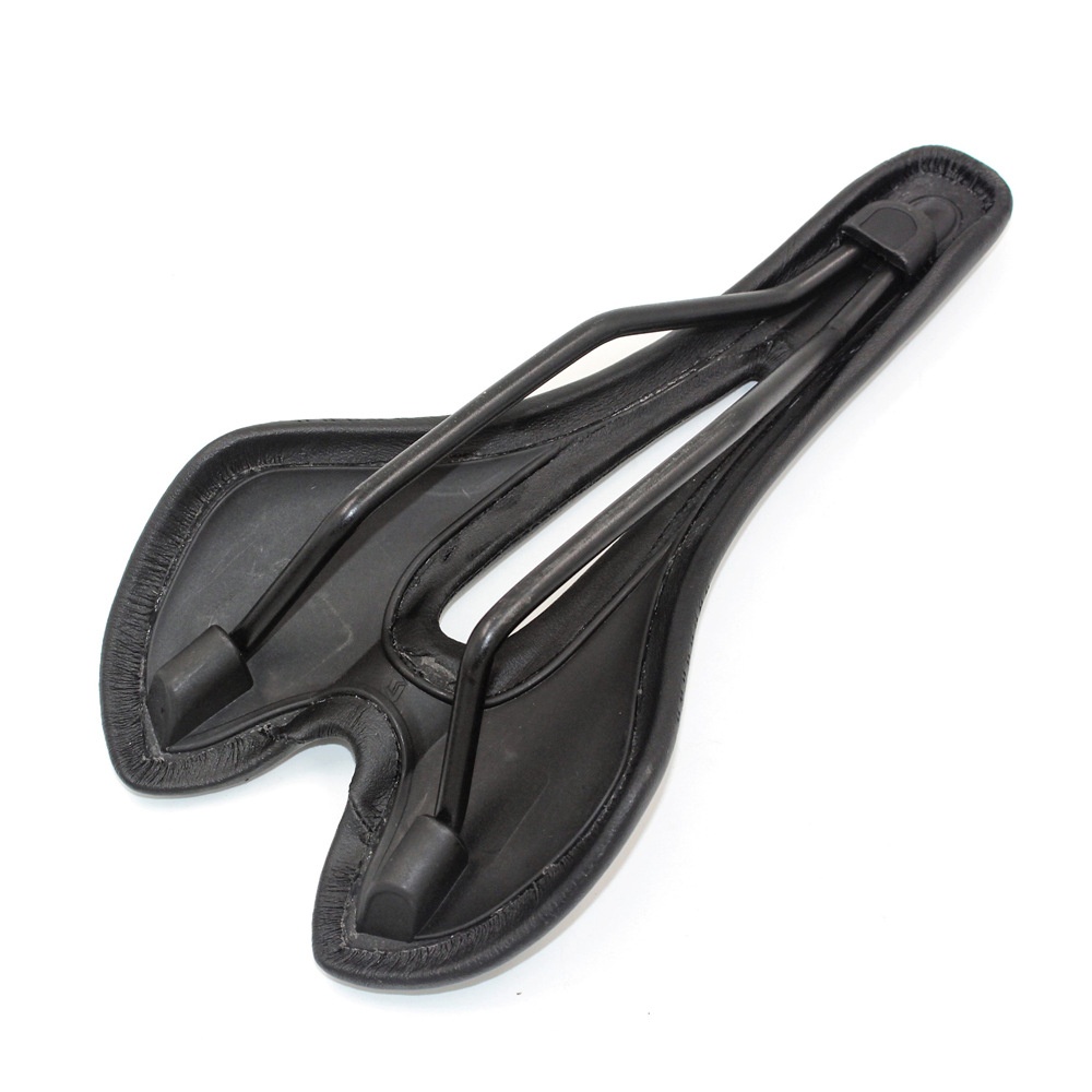 Bicycle Seat Saddle MTB Road Bike Saddles Mountain Racing PU Breathable Soft Cushion black - Image 2