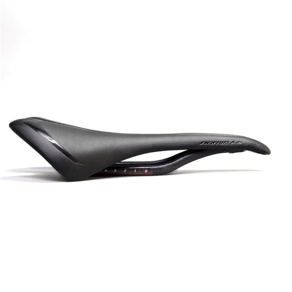 Soft Cycling Saddle MTB Road Bike Bicycle Carbon Fiber + EV Skid-proof Seat Cushion Front black - Image 3