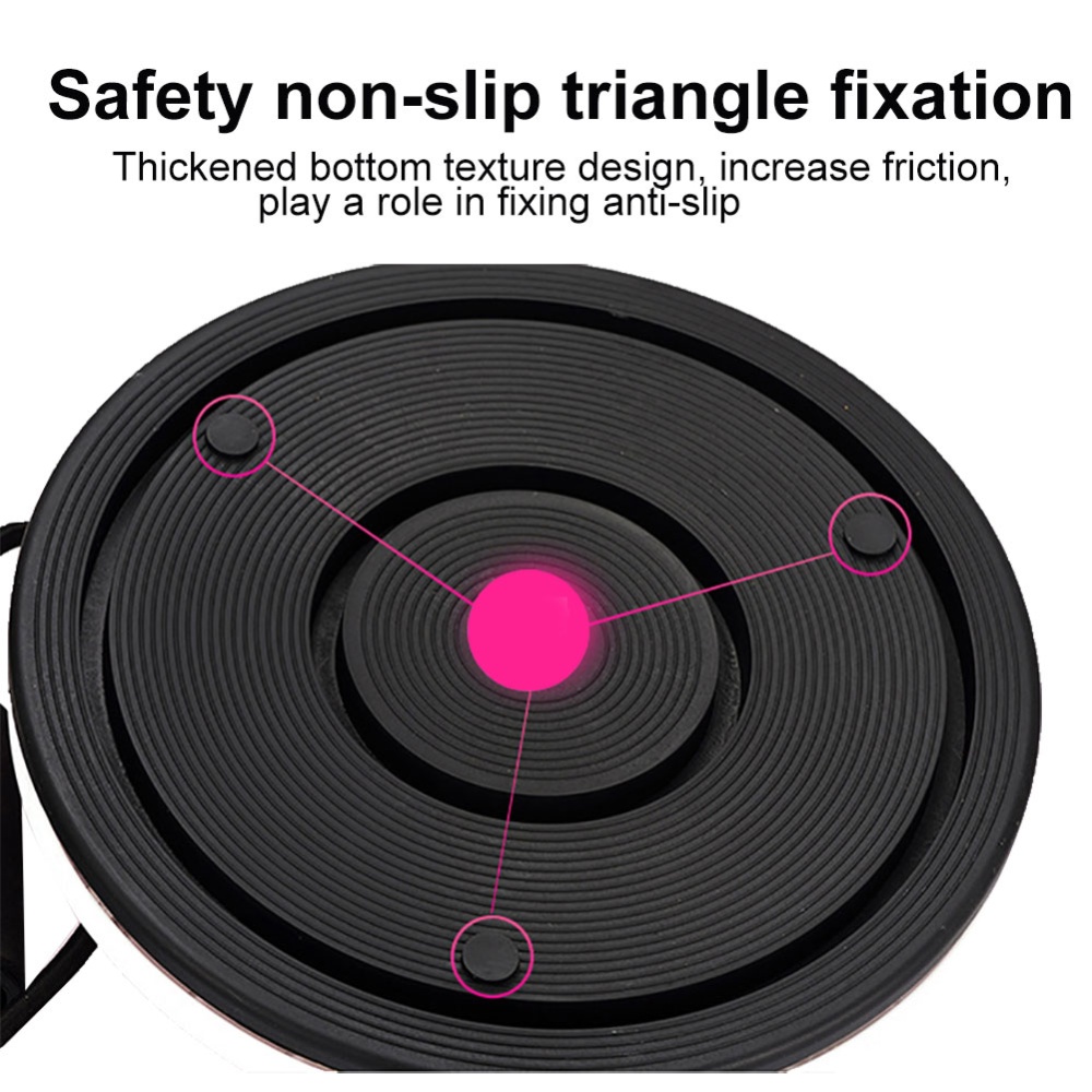 Magnet Balance Rotating Fitness Core Waist Twisting Disc Weight Loss Equipments Twister Plate Pink - Image 2