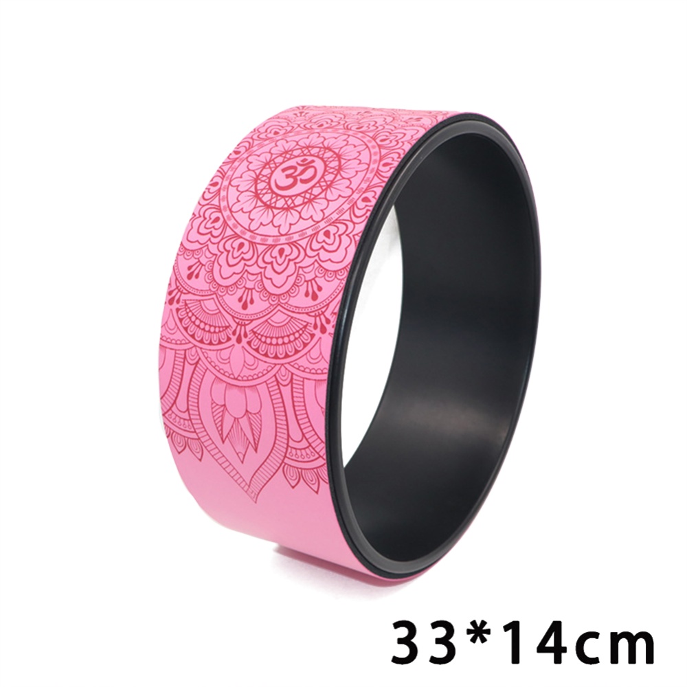 Yoga Pilates Circle Fitness Roller Wheel For Back Training Tool Slimming Magic Waist Shape Ring Pink purple - Image 3