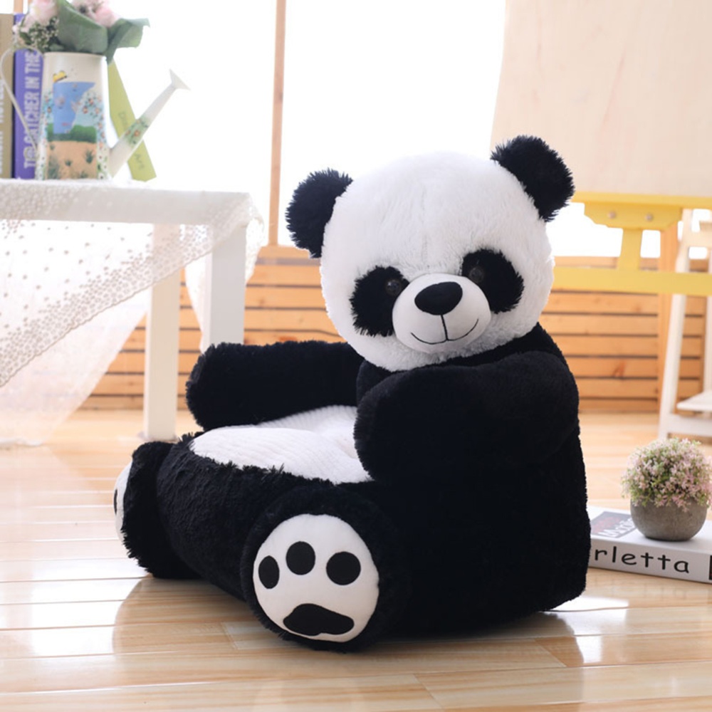 Cute Children Cartoon Plush Sofa Various Animal Shapes Soft Comfortable Portable Chair Stuffed Toy Holiday Gifts For Kids Girls Panda - Image 3