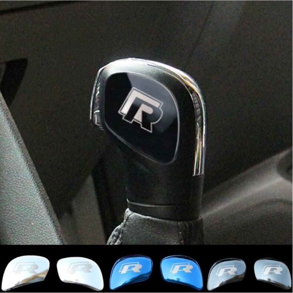 Gear Shift Knob Side Cover Trim For VW Golf Santana Passat Jetta R standard silver bright color - Image 2