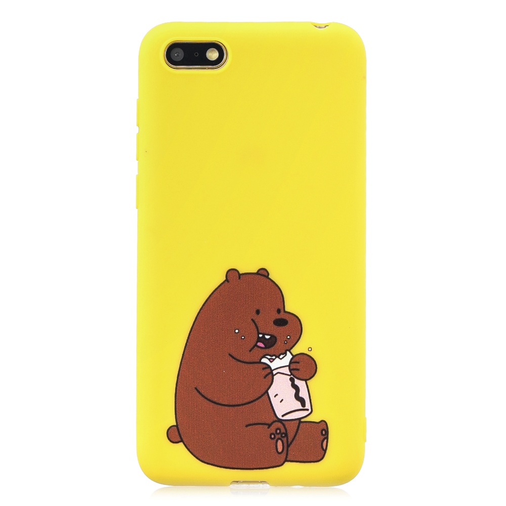 For HUAWEI Y5 2018 Pure Color Phone Cover Cute Cartoon Case Lightweight Soft TPU Full with Matching Pattern Adjustable Bracket 8 - Image 3