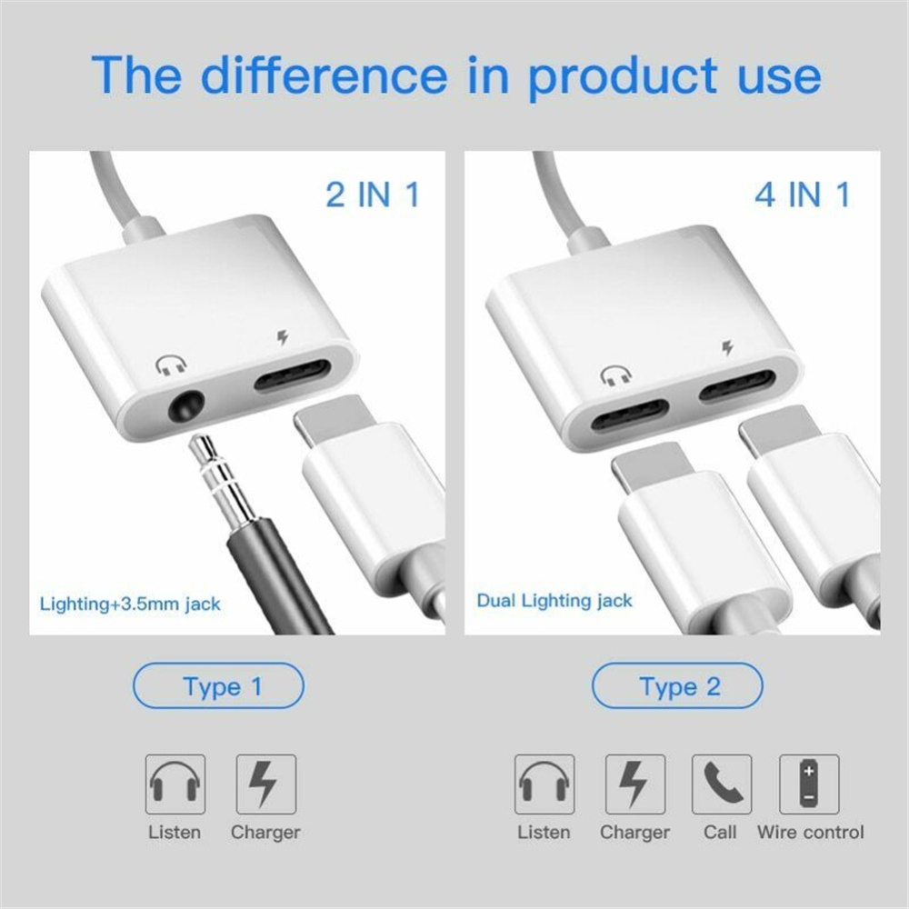 Audio Headphone Cable Adapter for iPhone X / 8/8 plus 7/7 XS/XS MAX/XR - Image 2