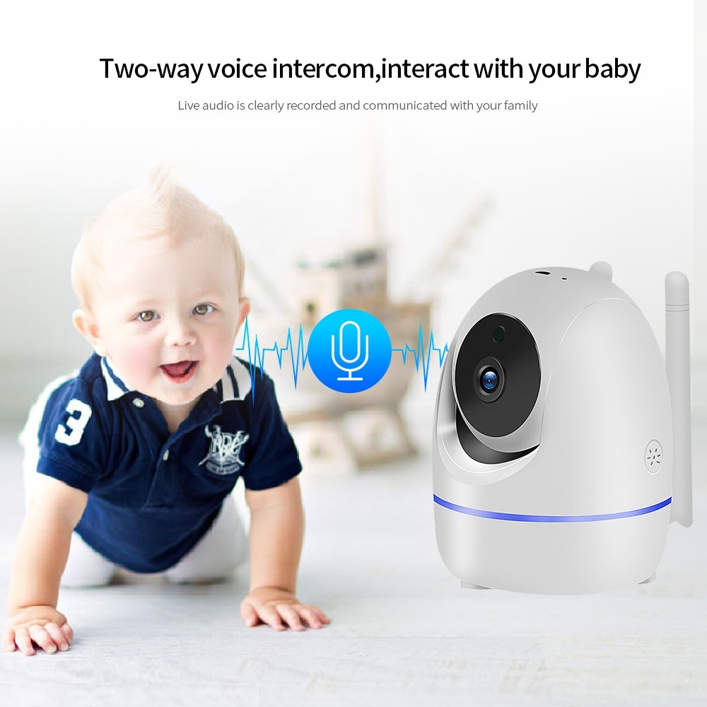 HD 3MP Security WiFi IP Camera Home Wireless Baby/Pet with Cloud Storage Two-Way Audio Motion Detection Night Vision Remote Monitoring 3 mil - Image 3