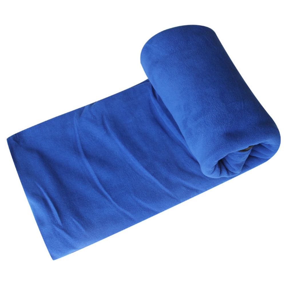 Portable Ultra-light Polar Fleece Sleeping Bag Outdoor Camping Tent Bed Travel Warm Liner Royal blue_185*80 - Image 2