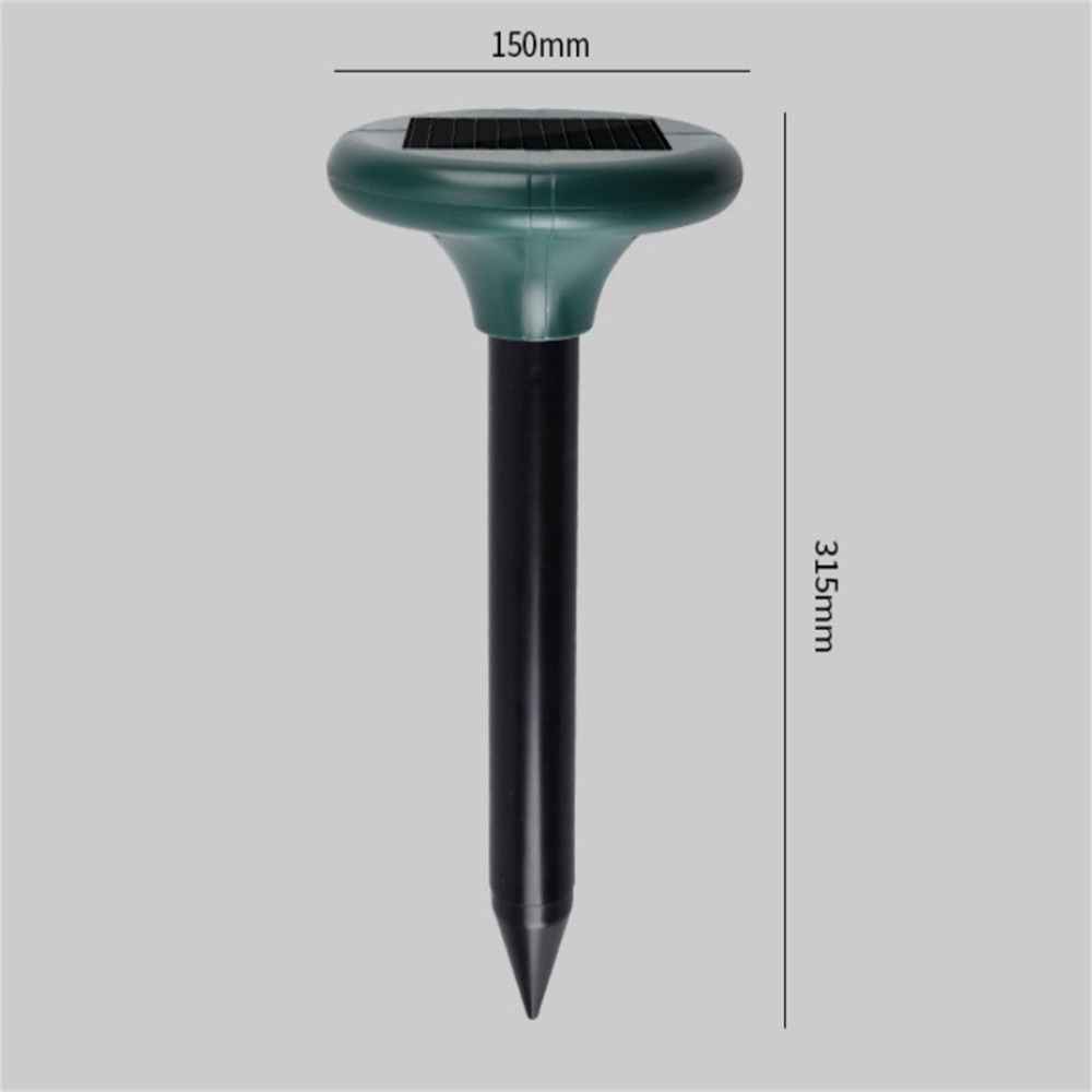 2pcs Solar Ultrasonic Mouse Repeller Anti-corrosion Anti-rust 1200mah Lithium Battery green - Image 3