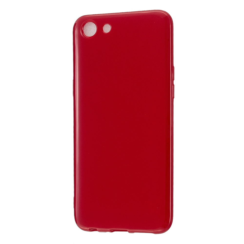 For VIVO Y67/Y71 Cellphone Cover Glossy TPU Phone Case Anti-Dust Stain-proof Easy Install Screen Protector Rose red - Image 3