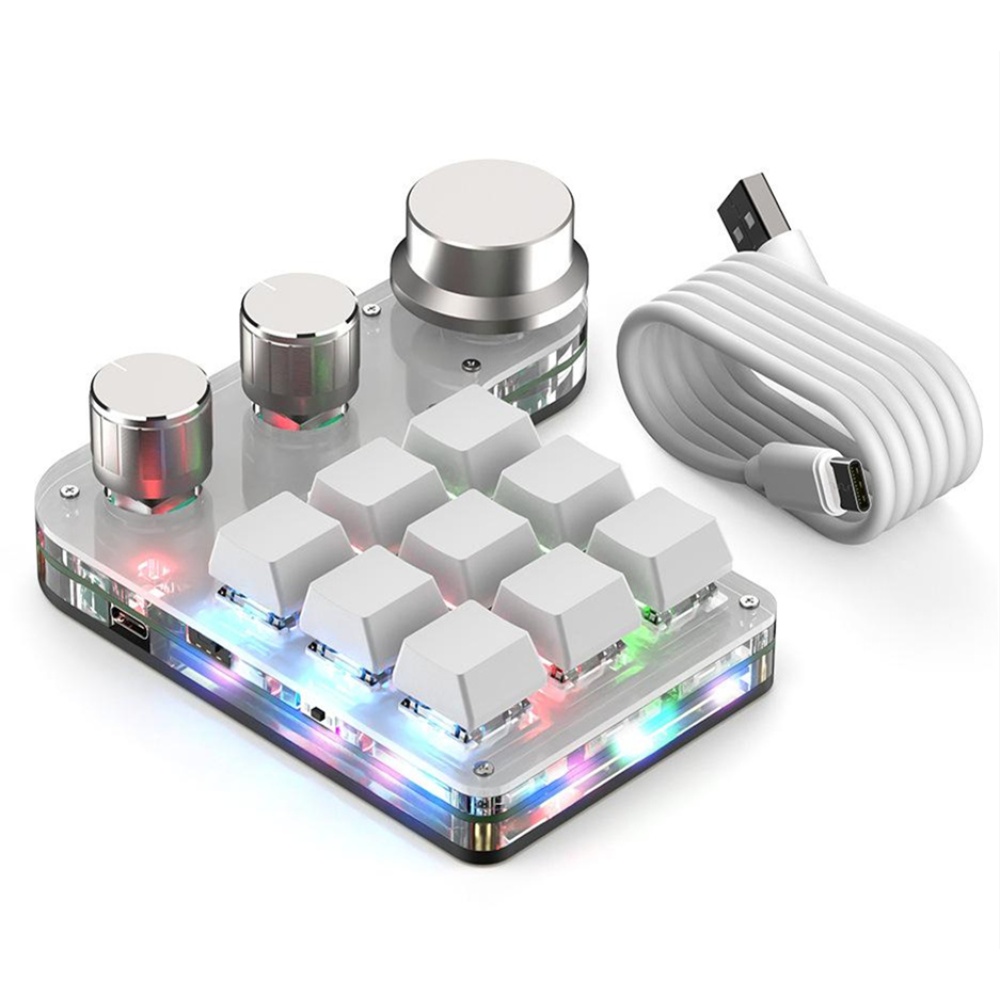 Usb Custom Keyboard Volume Button Knob Programming Macro Gaming