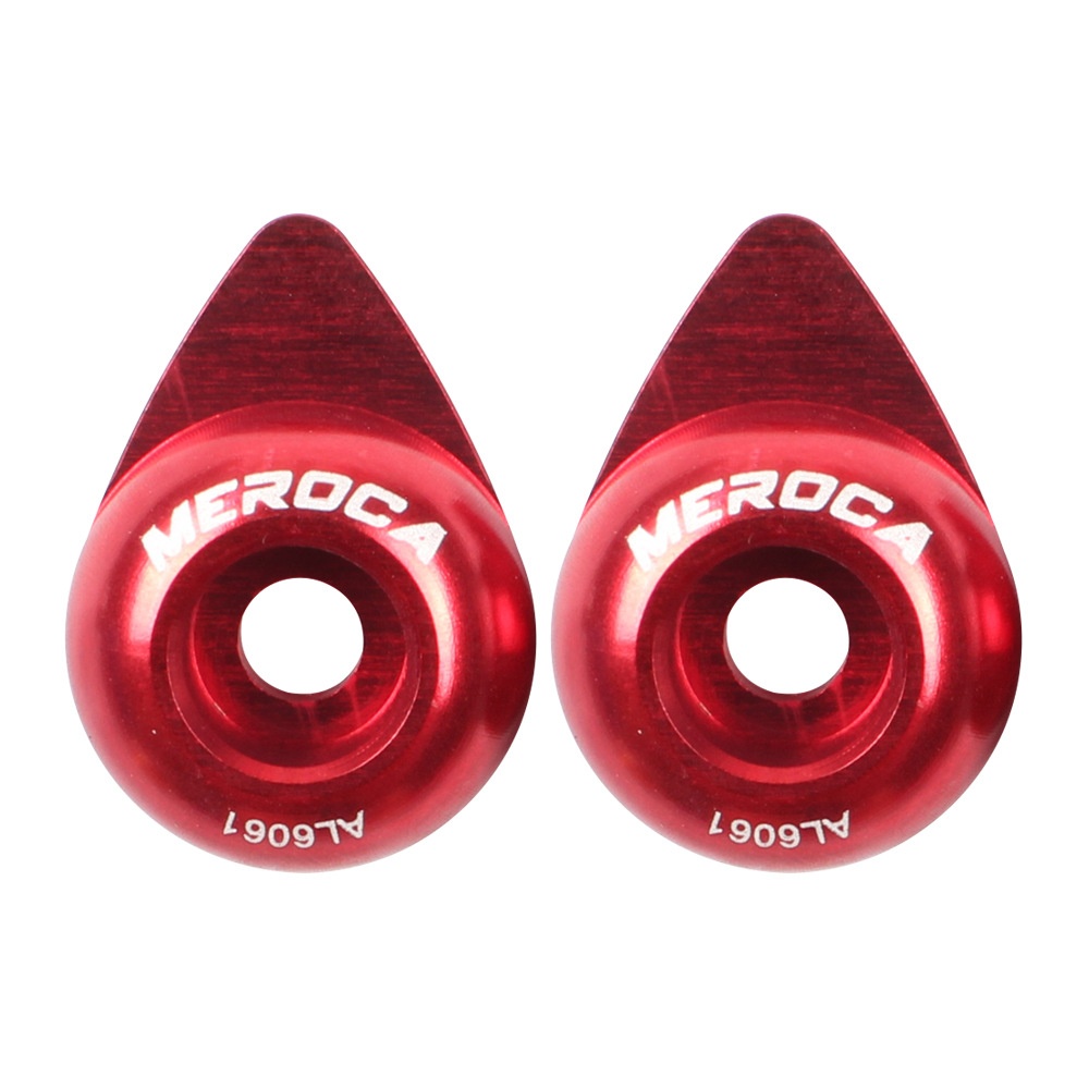 MEROCA Bicycle Hub Safety Hook Water Drop Type Axle for Balance Bike Refit Part Red - Image 2