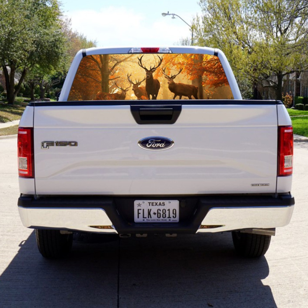 Car Deer Graphics Rear Windshield Sticker Truck SUV Model Decals 147*46cm - Image 2