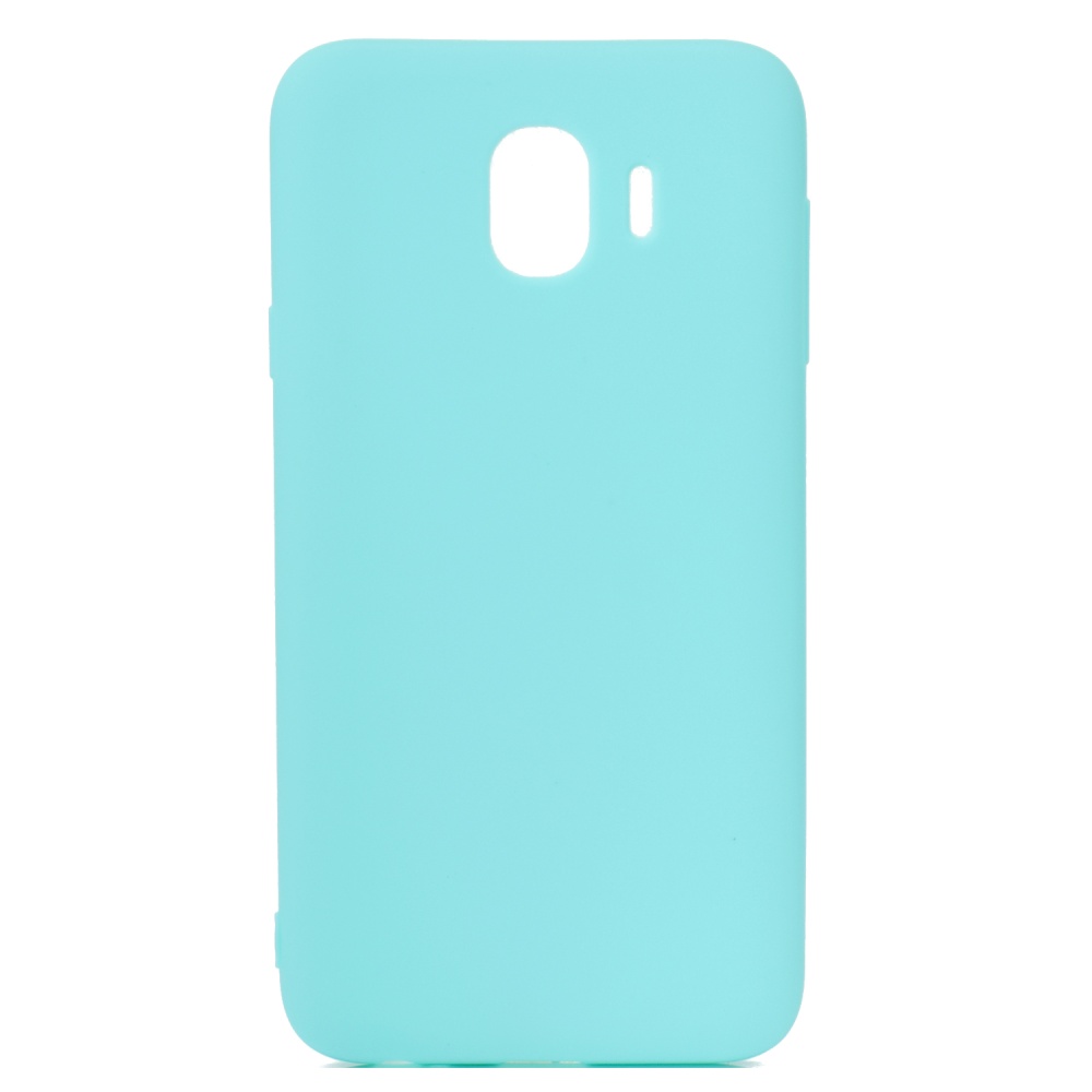 for Samsung J4 Euro Edition Lovely Candy Color Matte TPU Anti-scratch Non-slip Protective Cover Back Case Light blue - Image 3