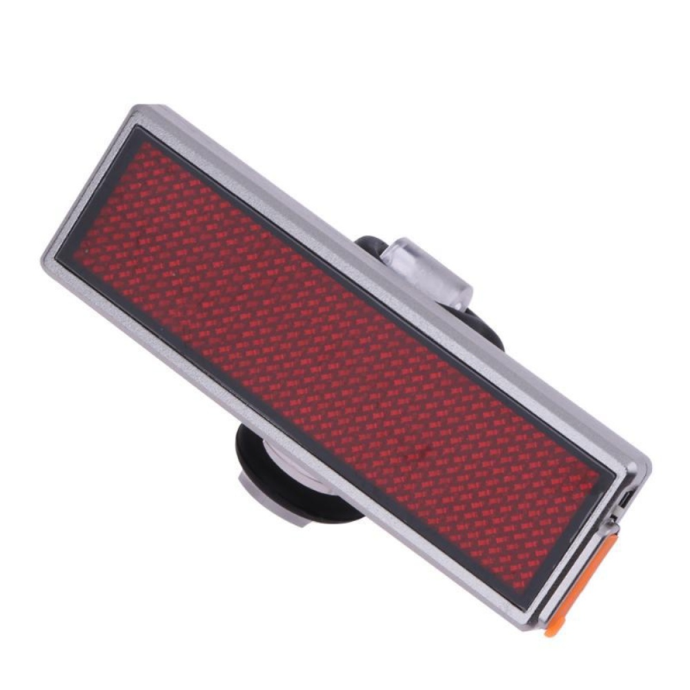 Bicycle Taillight DIY Message Moving Scrolling USB Charging Creative LED Outdoor Warning Light Silver border - Image 3