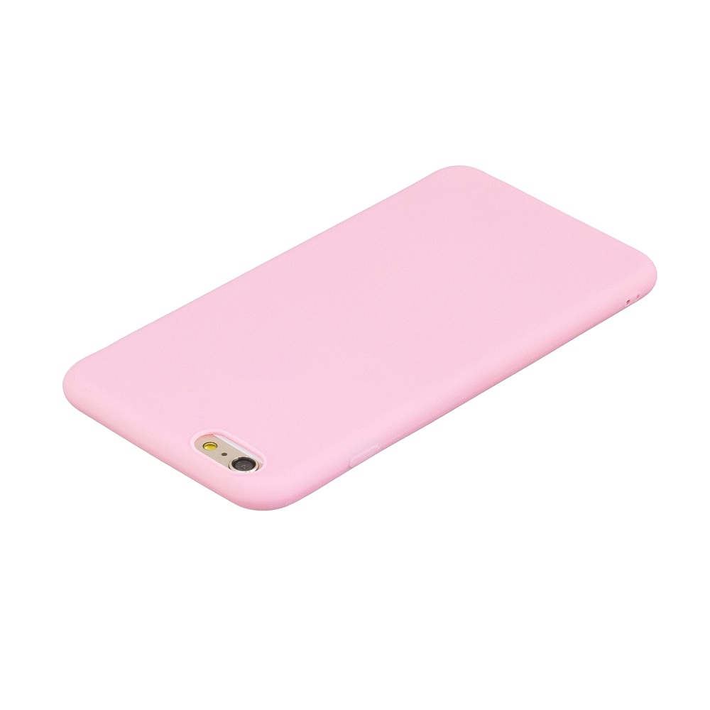 for iPhone 6/6S Lovely Candy Color Matte TPU Anti-scratch Non-slip Protective Cover Back Case dark pink - Image 3