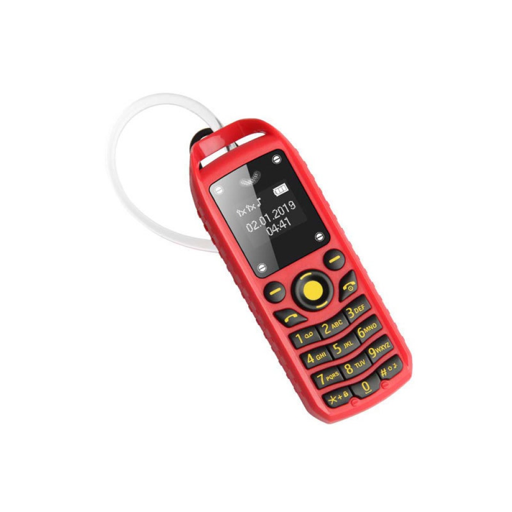 Bm25 Mini Mobile Phone Gsm Multilingual Lcd Screen Button Keypad Dual Sim Elderly Pocket red - Image 3