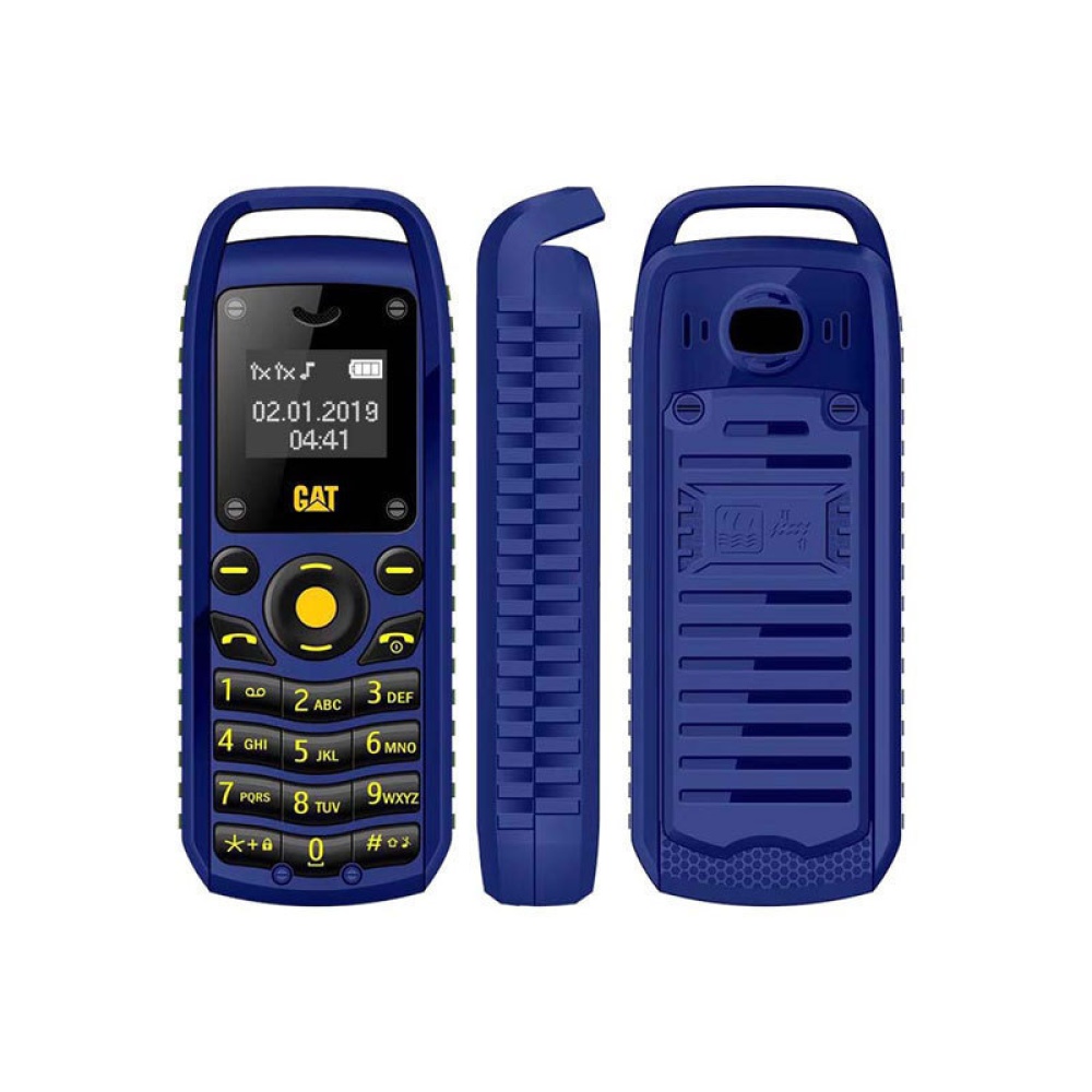 Bm25 Mini Mobile Phone Gsm Multilingual Lcd Screen Button Keypad Dual Sim Elderly Pocket blue - Image 3