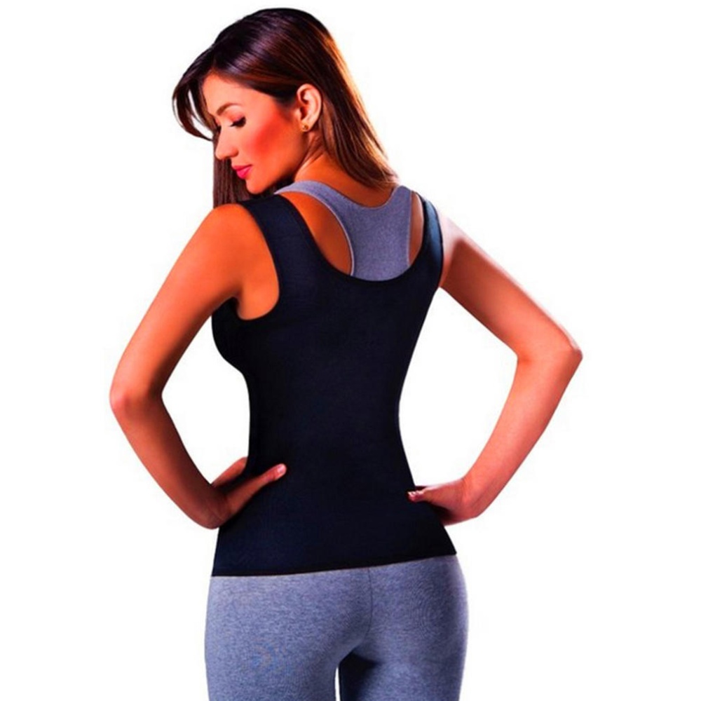 Fat Burning Breast Care Body Sculpting Clothing Abdomen Fitness Yoga Waistcoat Black_S - Image 2