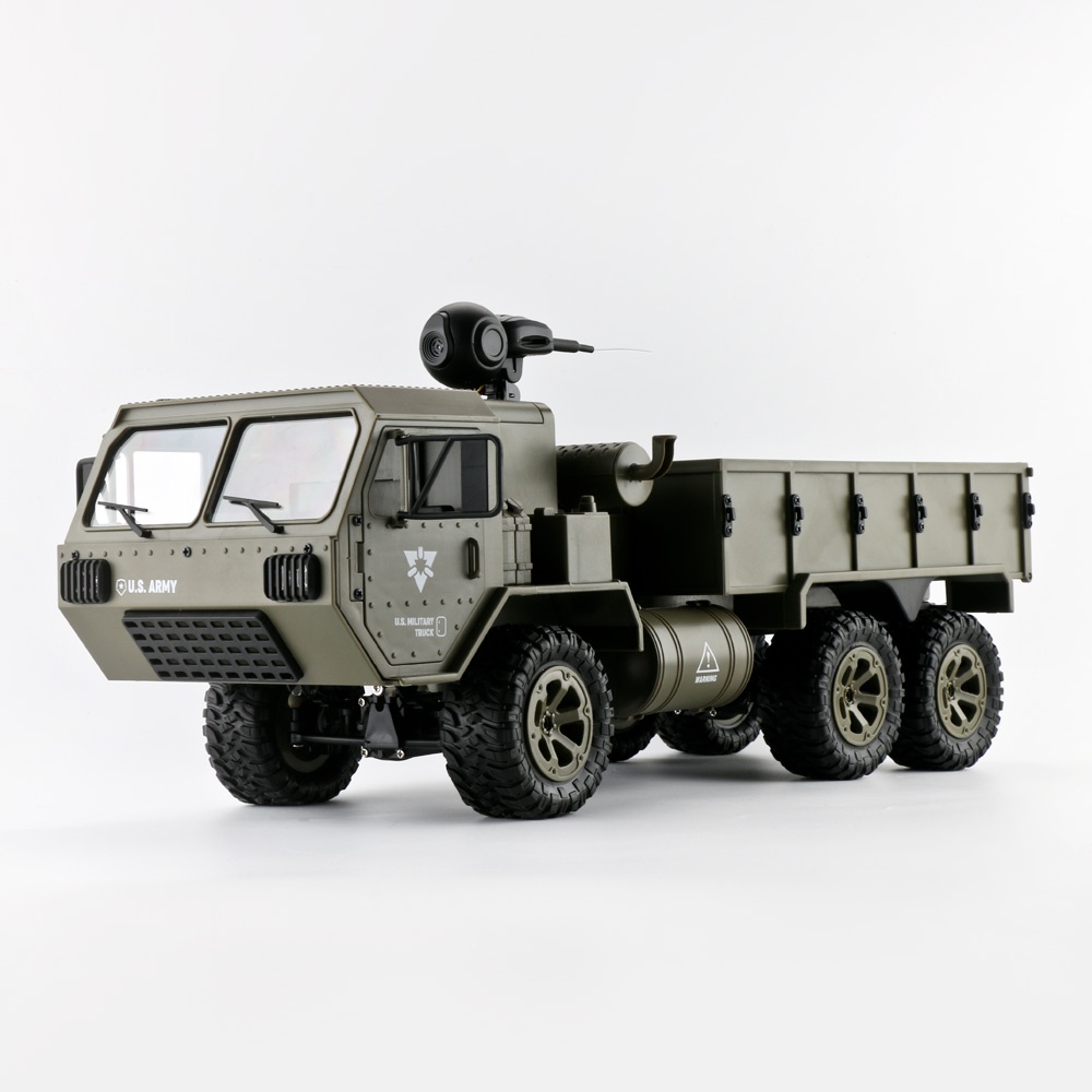 Fayee FY004A 1/16 2.4G 6WD Rc Car Proportional Control US Army Military Truck RTR Model Toys With camera +1 battery_1:16 - Image 3